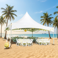 Carpa Premium de Alta Gama para Eventos, Tela de PVC Impermeable para Bodas, Fiestas, Ferias Comerciales y Alquileres