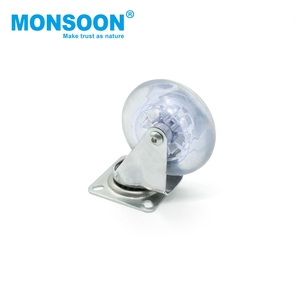 Manufacture 1.5/2/2.5/3 Inch Transparent Trolley Swivel Caster <b>Wheel</b> Office <b>Desk</b> Light Duty <b>Wheel</b> Castor for Furniture - Product Image 2