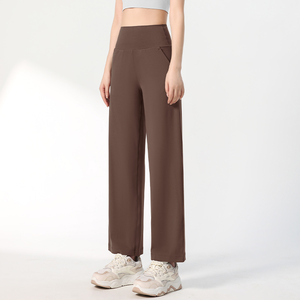 Nouveau pantalon de sport en nylon et élasthanne, extensible dans quatre directions, écologique, respirant, taille mi-haute, élastique, séchage rapide, imprimé, idéal pour l'été et les loisirs - Product Image 4