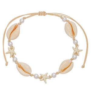 Tobillera Bohemia con Conchas y Perlas de Imitación, Adorno de Playa para Mujer, Estilo Unisex para Regalo - Product Image 4