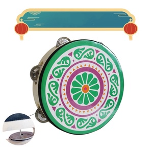 Venta al por mayor: Tambor de marco de mano de 8 pulgadas, de una sola fila, tipo campana, estilo Dunhuang, Uigur de Xinjiang, instrumento musical para danza Hanfu y tiro con arco - Product Image 5