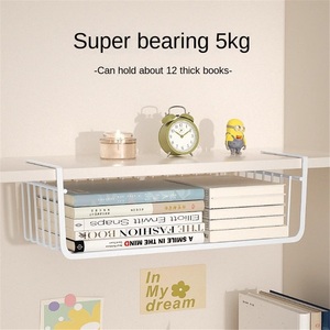 Modern Eco-Friendly Wall-Mounted <b>Desk</b> Hanging Storage Basket for Dormitory & Office Use Clothing Organizer Desktop Accessory - Product Image 2