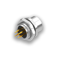 Calidad Fábrica al por mayor CE RoHs M12 Código B Socket Montaje en panel chapado en oro IP67 Impermeable M12 B Codificado Conector de 4 pines para PCB