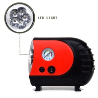 Nouveau modèle de gonfleur de pneus portable, pompe à air multifonction ou mini compresseur de pneus avec lumière LED