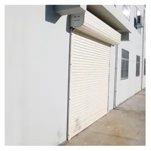 Tienda comercial a prueba de viento para el hogar, Persianas automáticas y manuales de metal para tiendas, puertas enrollables de aluminio, puertas enrollables