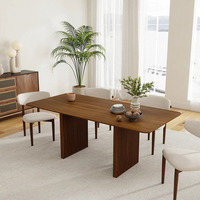 Ensemble table et chaises de café en bois de style moderne et simple pour restaurant, hôtel, ferme, magasin de thé au lait, réception pour salon
