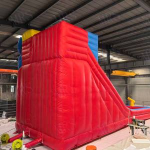 Château gonflable à deux pistes personnalisable avec zone de rebond, en PVC, installation facile pour une utilisation commerciale en extérieur - Product Image 4