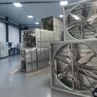 Ventilateur d'extraction industriel robuste de 50 pouces, type marteau, à fixation murale pour serres, fermes et élevages avicoles