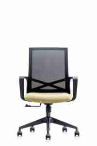 Chaise de bureau en maille à dossier moyen de haute qualité mécanisme d'inclinaison de style papillon dossier réglable Design moderne économiquement vendu en gros - Product Image 2