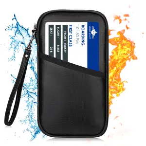 个人旅行便携式安全钱包钱卡包定制防火护照持有人