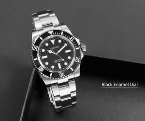 Reloj Automático CRONOS para Hombre, 40 mm, Reloj de Pulsera Mecánico, BGW-9 Luminoso, Sumergible 20 ATM, Zafiro, Cierre Deslizante NH35 - Product Image 3