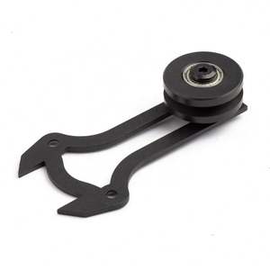 Juego de Rieles para Puertas Corredizas WEKIS, Duraderos, de Latón y Acero, Estilo Europeo Antiguo, para Instalación con Tornillos en Madera - Product Image 6