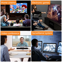 Konverter HDTV ke VGA Berlapis Emas Grosir 1080P, Kabel Adaptor Male Female dengan Audio 3.5mm untuk Komputer, Laptop, Tablet, TV, Home Theater