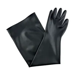 Sarung tangan lateks insulasi profesional sarung tangan kotak hitam untuk perlindungan antistatis