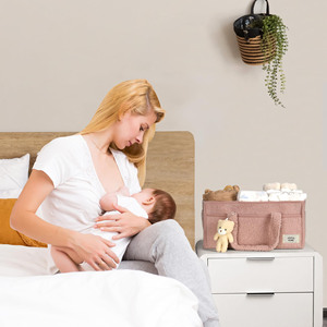 Cesta Organizadora Grande para Pañales y Toallitas, Regalo para Baby Shower, Organizador de Cuarto de Bebé con Oso - Product Image 2