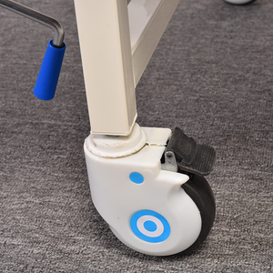 Wbd 3 इंच tpr अरंडी अस्पताल मेडिकल बेड कैस्टर व्हील्स 5 इंच 125 मिमी स्विस प्लेट कैस्टर रबर स्टील ओएम अनुकूलन योग्य - Product Image 4