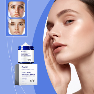 Crème Hydratante Apaisante pour Peaux Sensibles à l'<span class=keywords><strong>Aloe</strong></span> <span class=keywords><strong>Vera</strong></span> et à l'Extrait d'Avoine – Soin Quotidien Réparateur Visage – Raffermissante et Lissante - Product Image 1