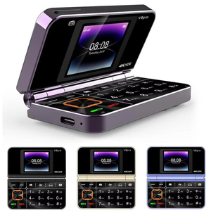Téléphone portable pliable à double écran V8 Pro -2G avec gros boutons pour <span class=keywords><strong>seniors</strong></span>, double SIM, lampe de poche, radio FM et menu multilingue - Product Image 2