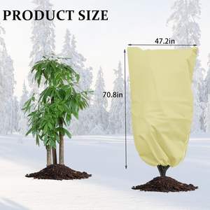 Housse de protection pour plantes en tissu non tissé réutilisable pour plantes en <span class=keywords><strong>pot</strong></span>, protection contre le gel, protection contre le gel des plantes d'hiver, jardin - Product Image 3