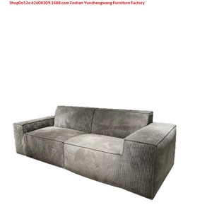 Sofá Modular Combinable Minimalista Italiano Transfronterizo de Corduroy Estilo Bloque, Diseño Móvil, Popular en Línea - Product Image 5