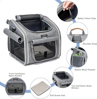 Chien Vélo Panier Transporteur Pet Vélo Avant Transporteur Sac À Dos pour Vélo Équitation Pliable Amovible
