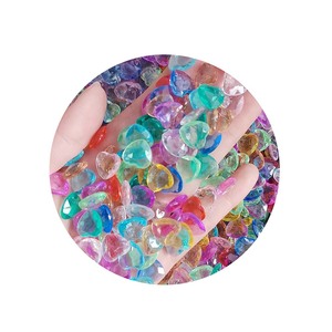 カラフルなアクリルハートジェムアイスクリスタルロック1ポンドバッグ花瓶フィラー - Product Image 1
