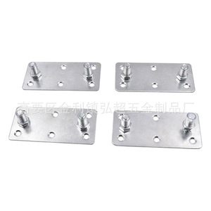 Charnière de meuble en fer à montage en surface HC-0012, ensemble durable avec placage en zinc blanc, pour usage domestique - Product Image 1