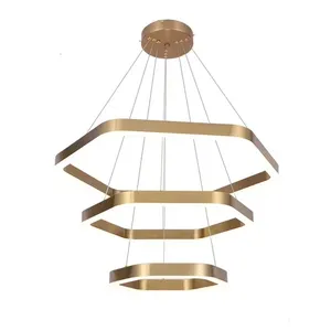 2020 factory supplier modern light fixtures round gold pendant lighting