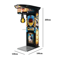 Jeux d'intérieur à pièces de monnaie, Ultimate Punching Maquina De Boxeo, machine de boxe électronique à gros coup de poing, machine de boxe à points de récompense