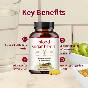 Капсулы для контроля уровня сахара в крови OEM — ежедневная добавка для стабилизации глюкозы и здорового контроля уровня сахара в крови - Product Image 3