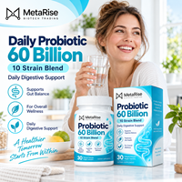 Capsules de probiotiques et prébiotiques à étiquette privée OEM, complément alimentaire pour la digestion et la nutrition intestinale, 30 unités