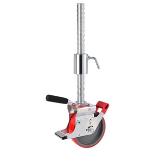 6 inch 8 inch ruedas Castor bánh xe trục chính với cốc điều chỉnh giàn giáo Caster với TUV như/NZS tiêu chuẩn - Product Image 1