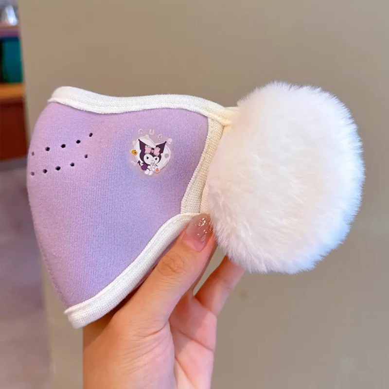 สีม่วง (พร้อมโลโก้รูปการ์ตูน)