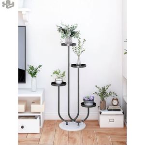 Leichtes Luxus-Eisenkunst-Blumenregal Mehrstöckiges Indoor-Wohnzimmer Nordisches Hängendes Orchideen-Blumentopfregal für Balkon - Product Image 2