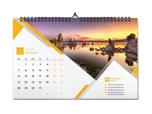 Personalizado de corte láser llegada del calendario de pared Calendario de escritorio servicio de impresión - Product Image 4