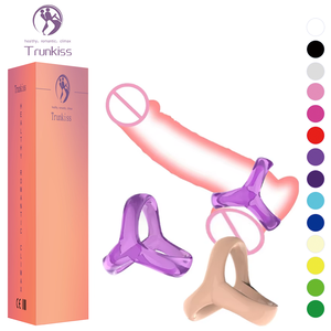 Hot-Selling Penis Ring Volwassen Geslachtsproduct Driehoek Tpe Materiaal Manueel Type Effectief Sperma Slot Verbeteren Penis Erectie <span class=keywords><strong>Cock</strong></span> Ring - Product Image 1