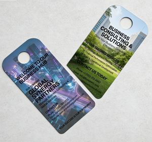 Tarjeta de felicitación personalizada de papel offset con orificio para colgar en la puerta, folletos personalizados para hoteles, tarjetas de visita, película para serigrafía - Product Image 4