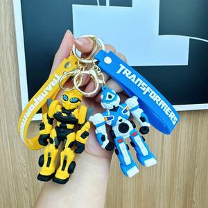Portachiavi in Silicone a Forma di <span class=keywords><strong>Optimus</strong></span> Prime e Bumblebee, Blocchi da Costruzione Transformers, per Decorazioni Borse - Product Image 2