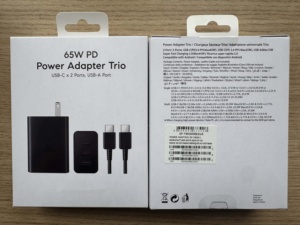 Haute qualité EU / US 65W Super Fast <span class=keywords><strong>Trio</strong></span> chargeur Type C adaptateur pour Samsung Galaxy S22 S23 S24 S25 Ultra - Product Image 2