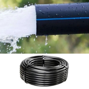 <span class=keywords><strong>Tuyau</strong></span> rond en LDPE de haute qualité, flexible, durable, longueur <span class=keywords><strong>100m</strong></span> 200m 300m, PN10 PN16, noir, pour l'alimentation en eau, utilisation en jardin - Product Image 2