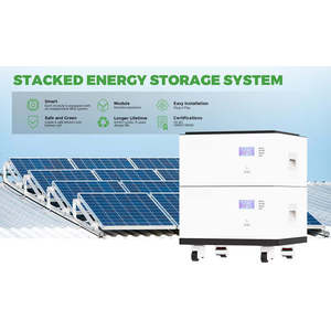 ระบบจัดเก็บพลังงานแสงอาทิตย์สำหรับบ้าน Stackabele 51.2v 48V 300Ah 60kWh 10kw 20kw 30kw 40kw แบตเตอรี่ลิเธียมไอออน 50kWh NEHC0009 Stackabl - Product Image 4