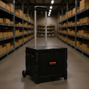 Carrito Plegable Vevor con Capacidad para 80 Libras, Caja Rodante Portátil con Asa Telescópica para Compras y Almacenamiento - Product Image 2