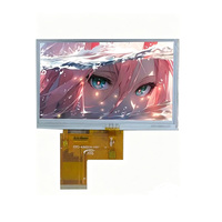 Layar Sentuh Resistif IPS WQVGA 4.3 Inci 480x272 24BIT RGB TFT LCD NV3047 yang Dapat Disesuaikan untuk Printer 3D/Instrumen Portabel