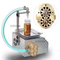 Machine semi-automatique de pesage pour liquides en petites quantités : miel, eau minérale, liqueur, vernis à ongles, huile, jus, bière (avec pompe)