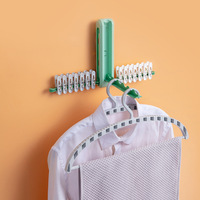 Porte-vêtements mural pliable, organisateur de manteaux, séchoir à vêtements pour salle de bain et chambre à coucher