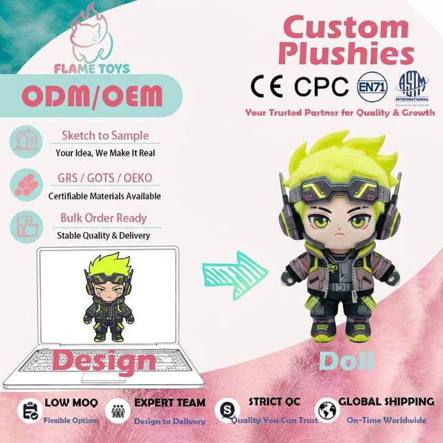 Bestseller Custom Robot Style Humanoid Peach Super Soft Plush PP Cotton for Stress Relief TikTok Trends Direct Factory Price
