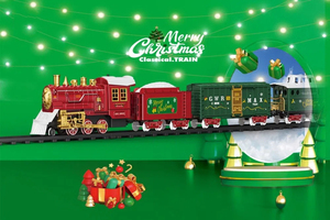 <span class=keywords><strong>Train</strong></span> électrique pour enfants Jinming, <span class=keywords><strong>jouet</strong></span> de <span class=keywords><strong>train</strong></span> télécommandé, <span class=keywords><strong>train</strong></span> à fumée électrique de Noël <span class=keywords><strong>avec</strong></span> lumières et musique - Product Image 2