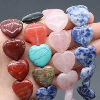 20mm coeur cristal Agate synthétique Turquoise Nature pierres perles en vrac bracelet à bricoler soi-même collier boucles d'oreilles accessoires fabrication de bijoux