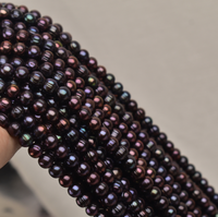 Perles d'eau douce naturelles semi-rondes 2-10mm, surface propre, matériau pour chaîne de pull, semi-finies, en vrac, pour bijoux féminins
