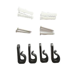 Crochets de <span class=keywords><strong>gouttière</strong></span> en <span class=keywords><strong>plastique</strong></span> en forme de S Clips de lumière de Noël polyvalents à double extrémité durables pour la maison de fête - Product Image 1